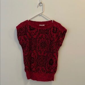 Pink 80s Patterned Women's Top